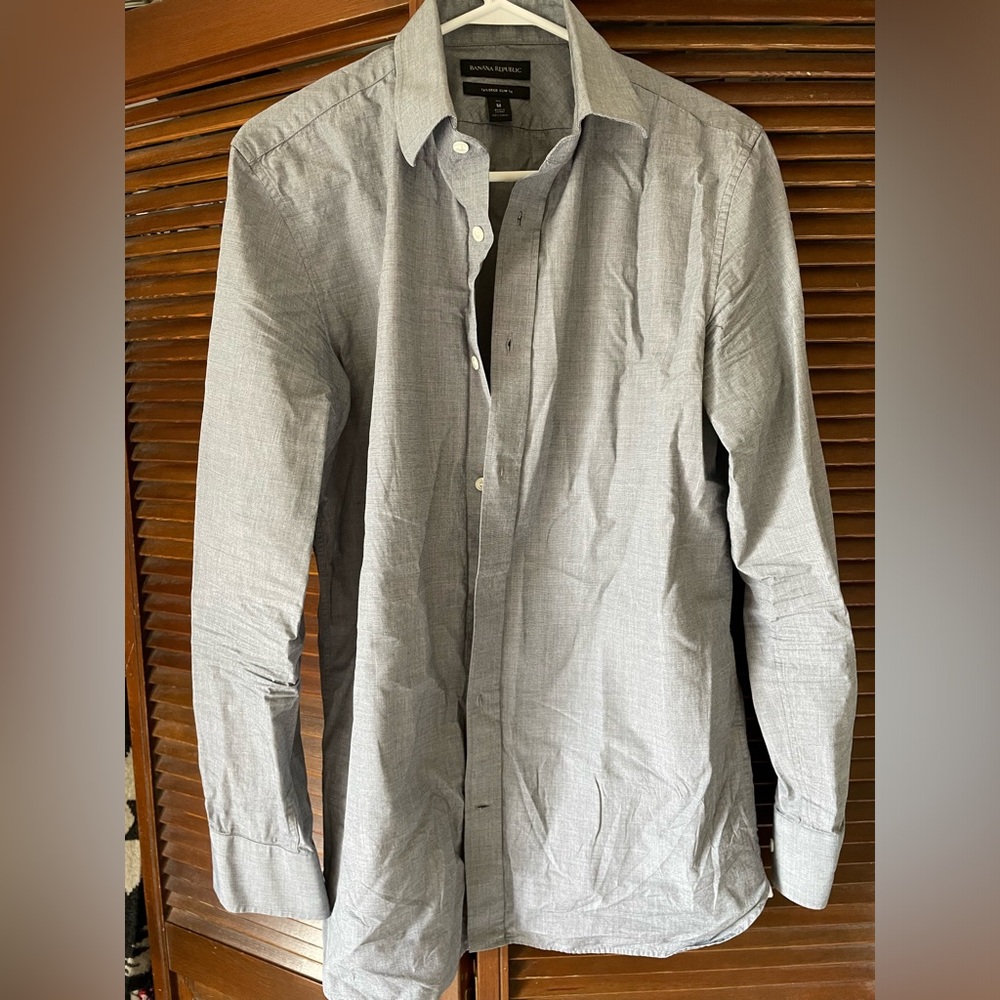 Men’s Banana Republic medium tall button down shirt